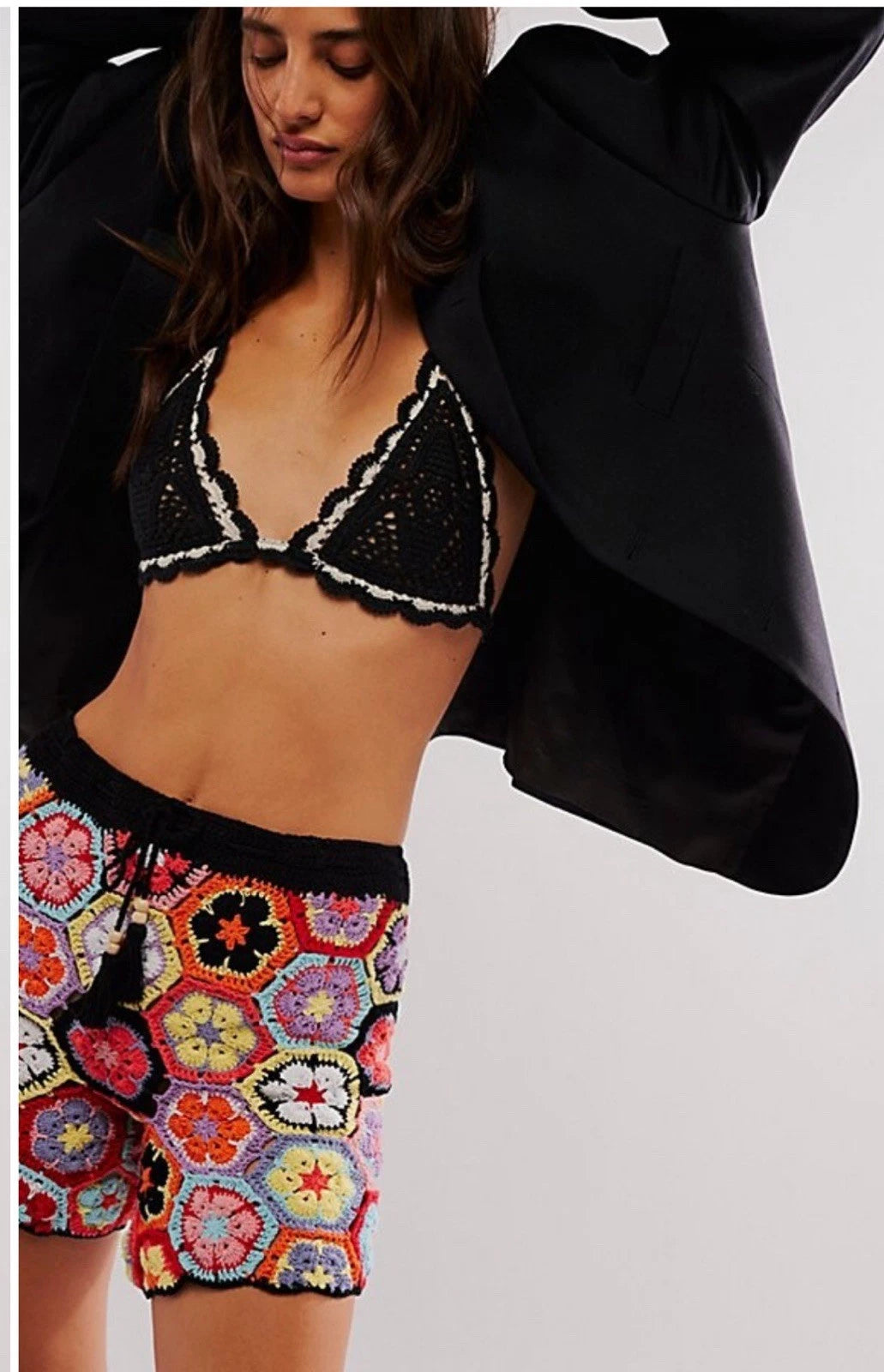 Ava Crochet Shorts