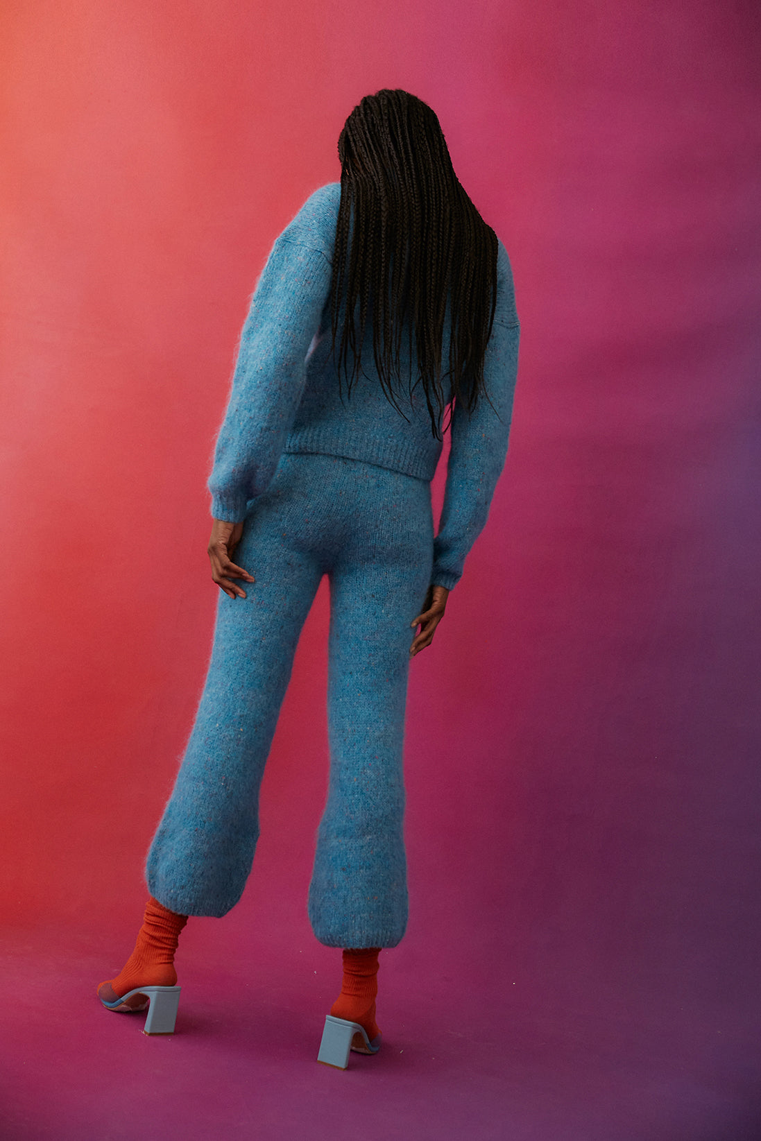 Orion Knit Pants | Light Blue