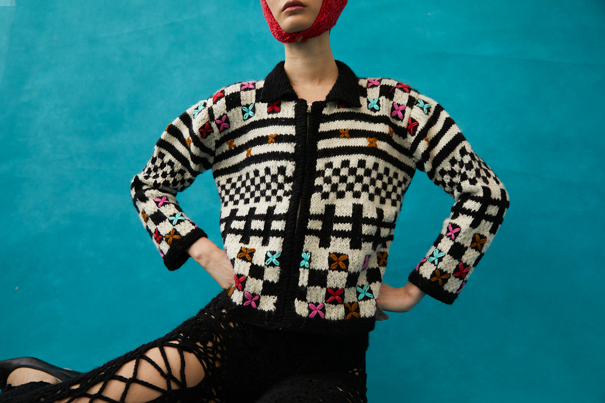 Anette Cardigan | Black & White