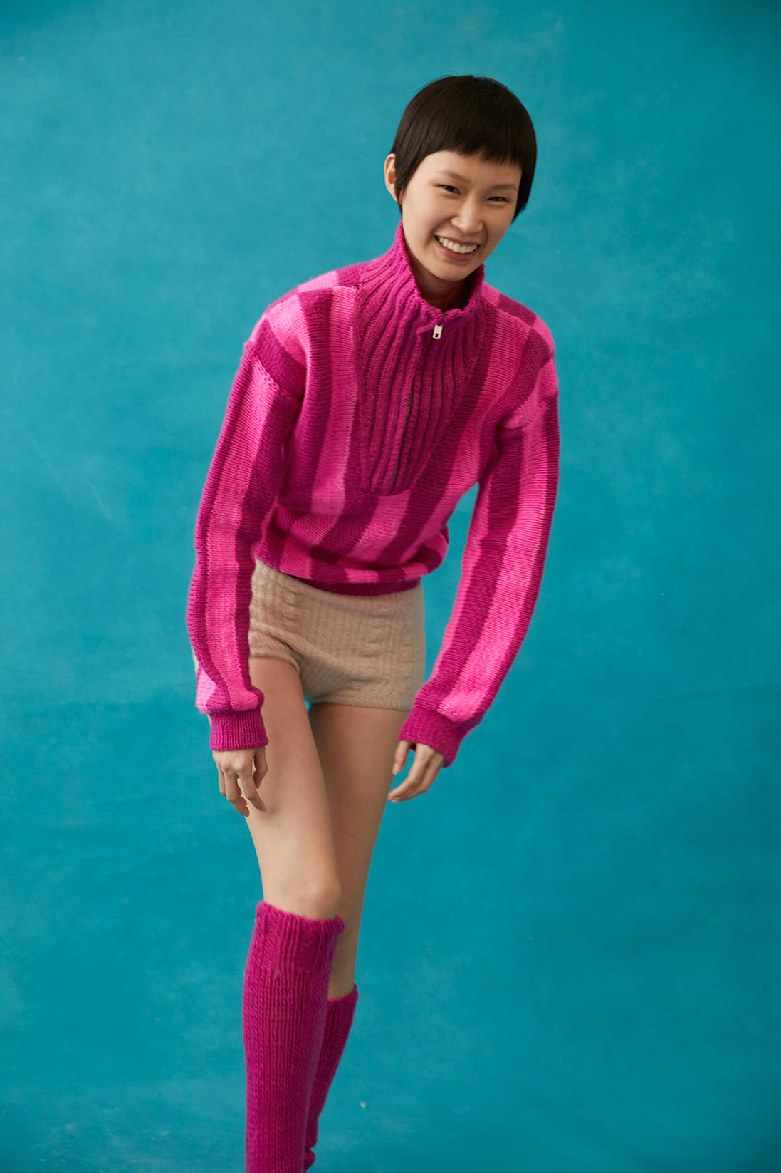 Linette Wool Sweater | Magenta / Pink