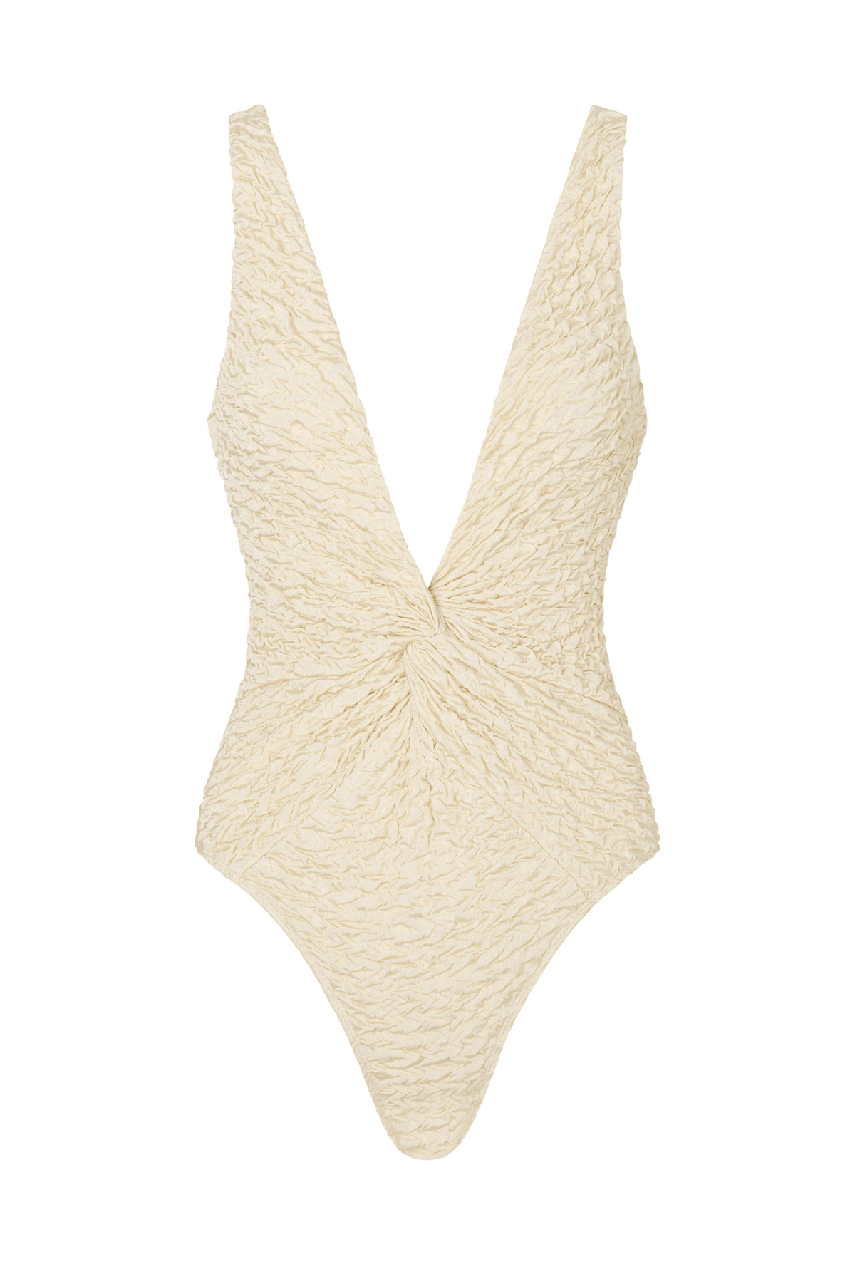 The Olivia One Piece in Ivory Luxe Crinkle
