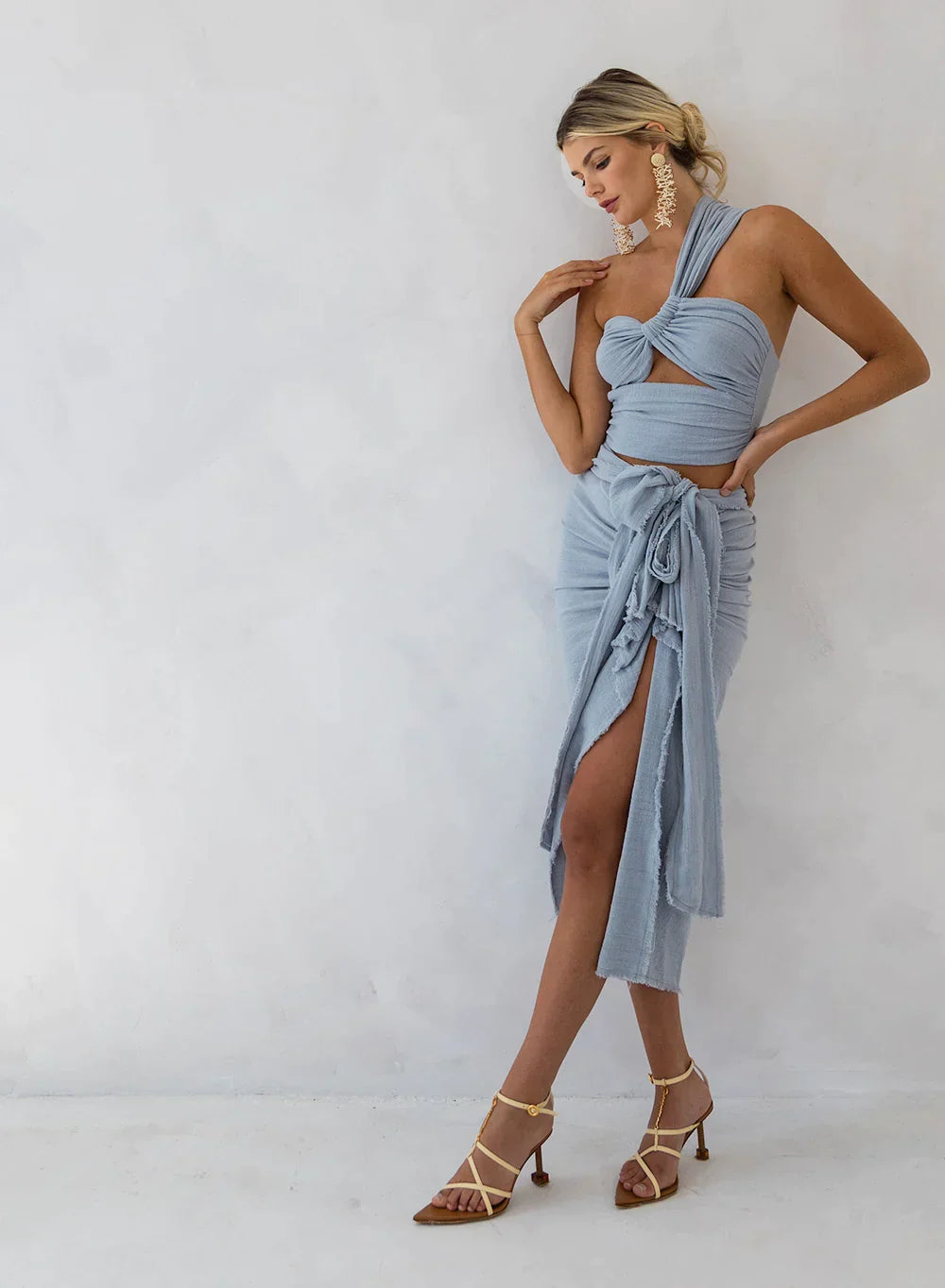 Zarah Skirt (Dusty Blue)