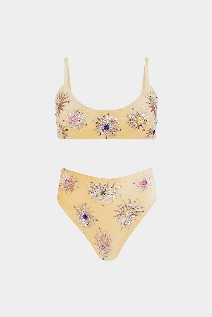 Callie Bikini  Top (Yellow) | Oceanus