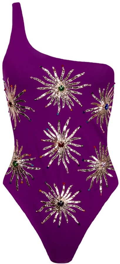 Oceanus Callie Swimsuit Purple | Size small